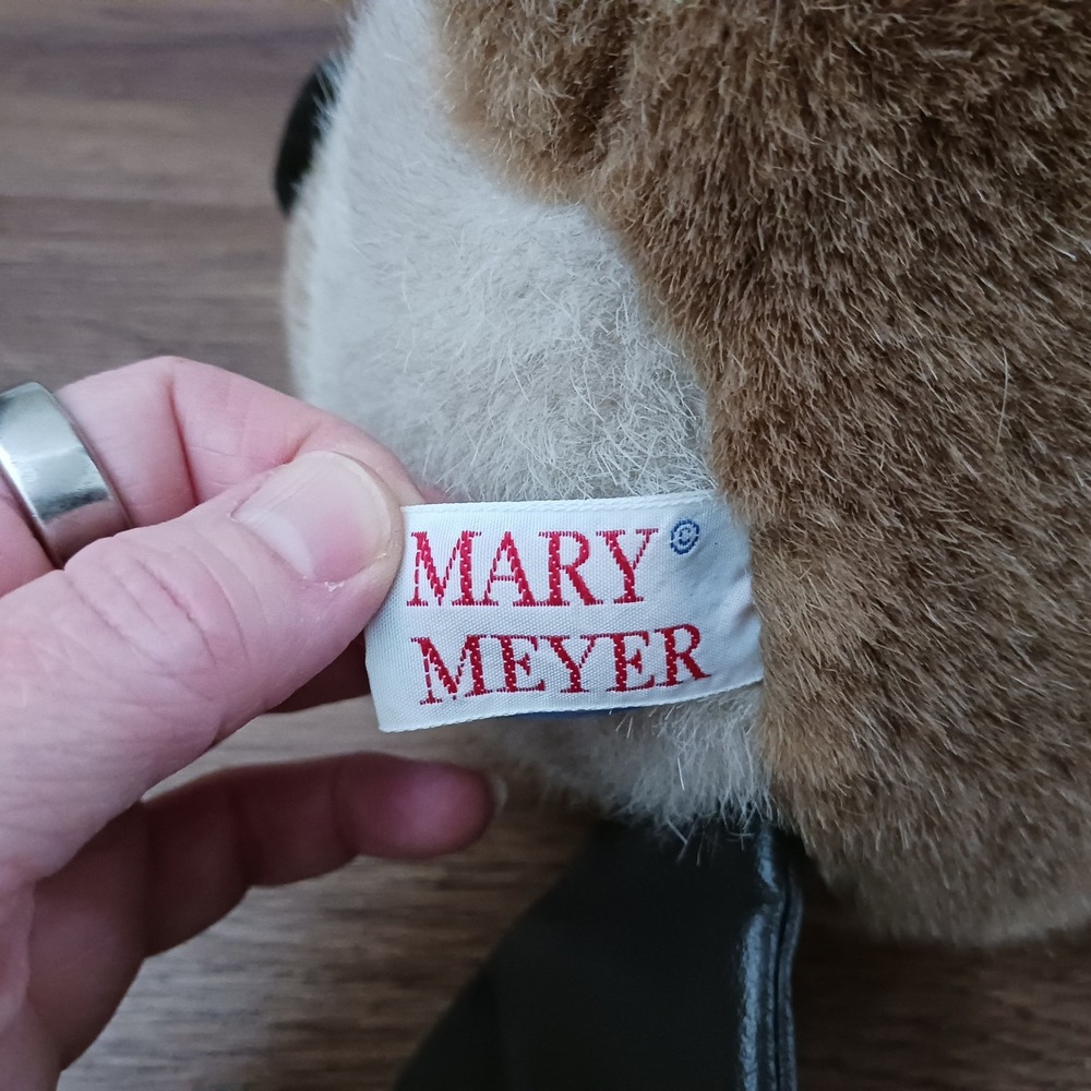 Vintage 1993 Mary Meyer Beaver Plush Brown Stuffed Animal Quilted Tail 10 inch - Picture 5 of 6